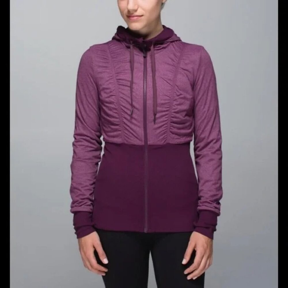 Plum Lululemon Dance Studio Jacket III, Size 8 (18 inches ptp)